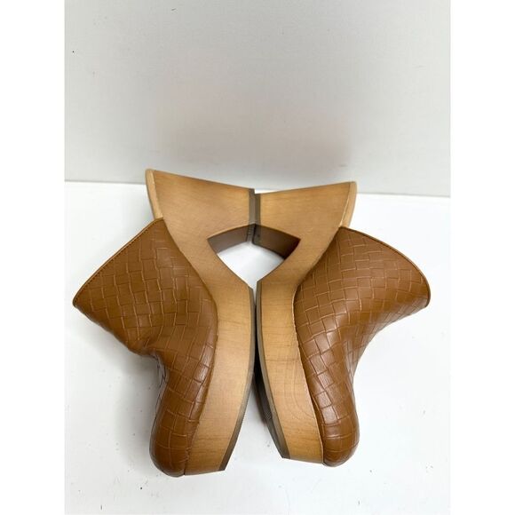 Journee Collection Mules Womens Size 6 Brown Block Heel Kelsy Shoes - Picture 5 of 8